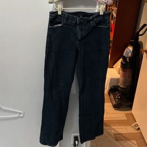 P496. NYDJ Women's Straight Leg Jeans in Dark Indigo Blue